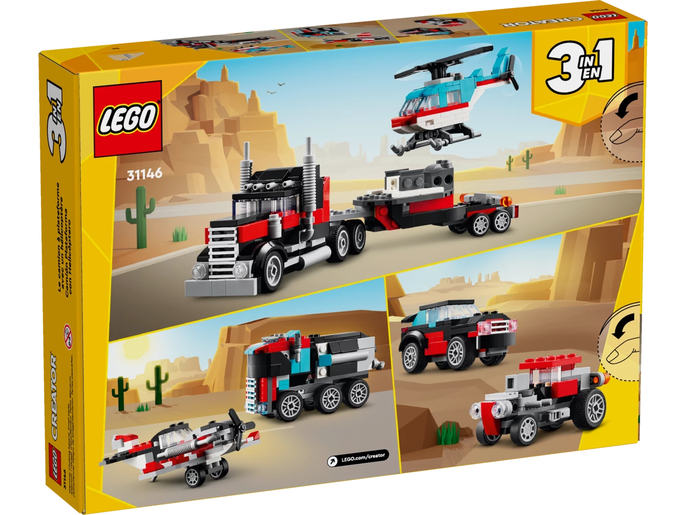 Truck met helikopter