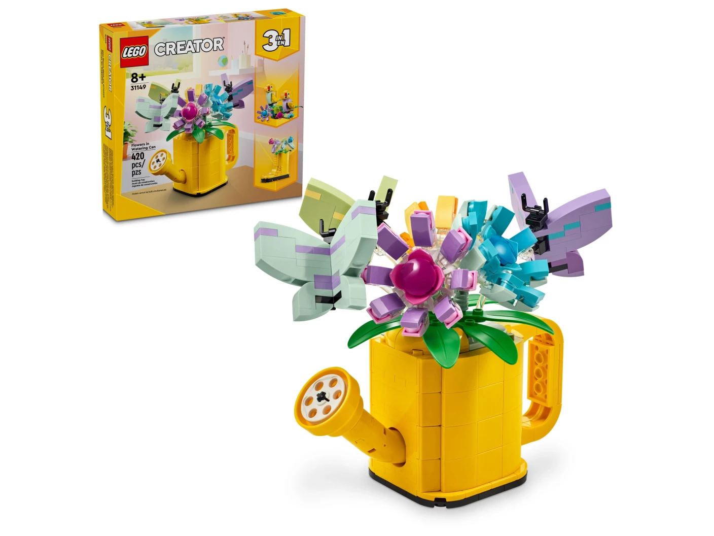 Bloemen in gieter