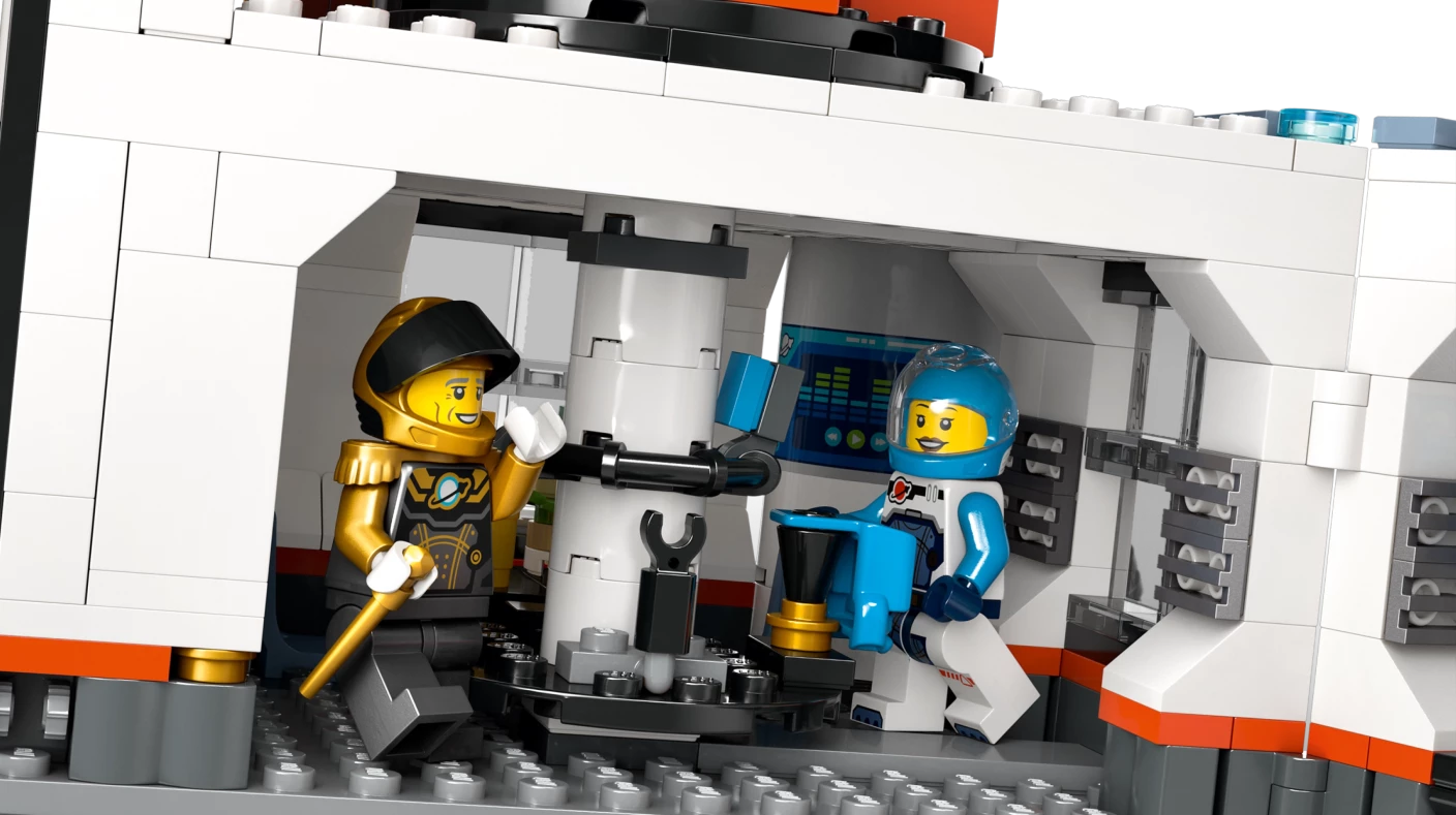 Ruimtebasis en raketlanceringsplatform