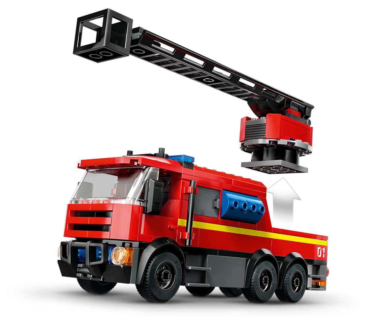 Brandweerkazerne en brandweerauto