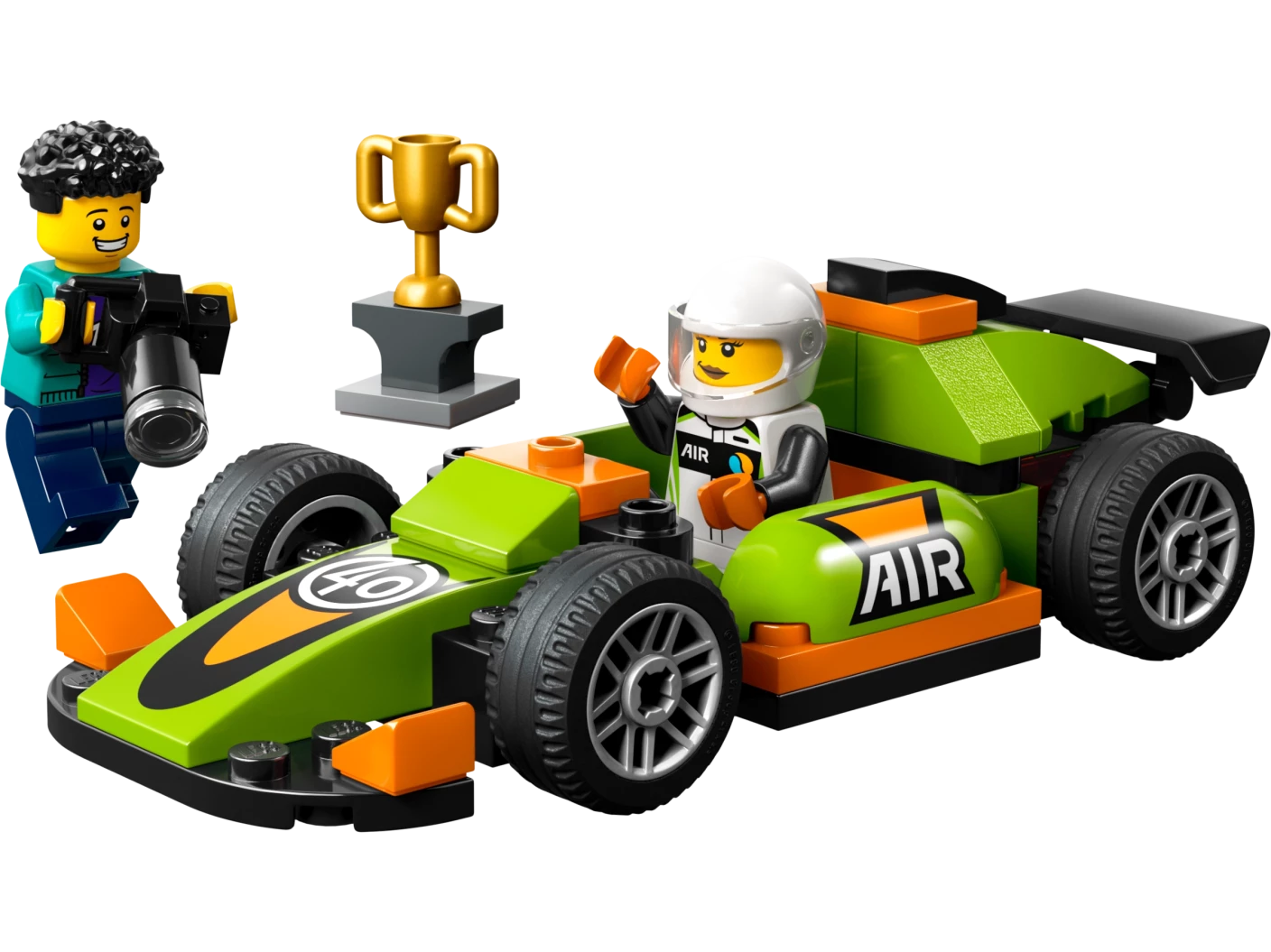 Groene racewagen