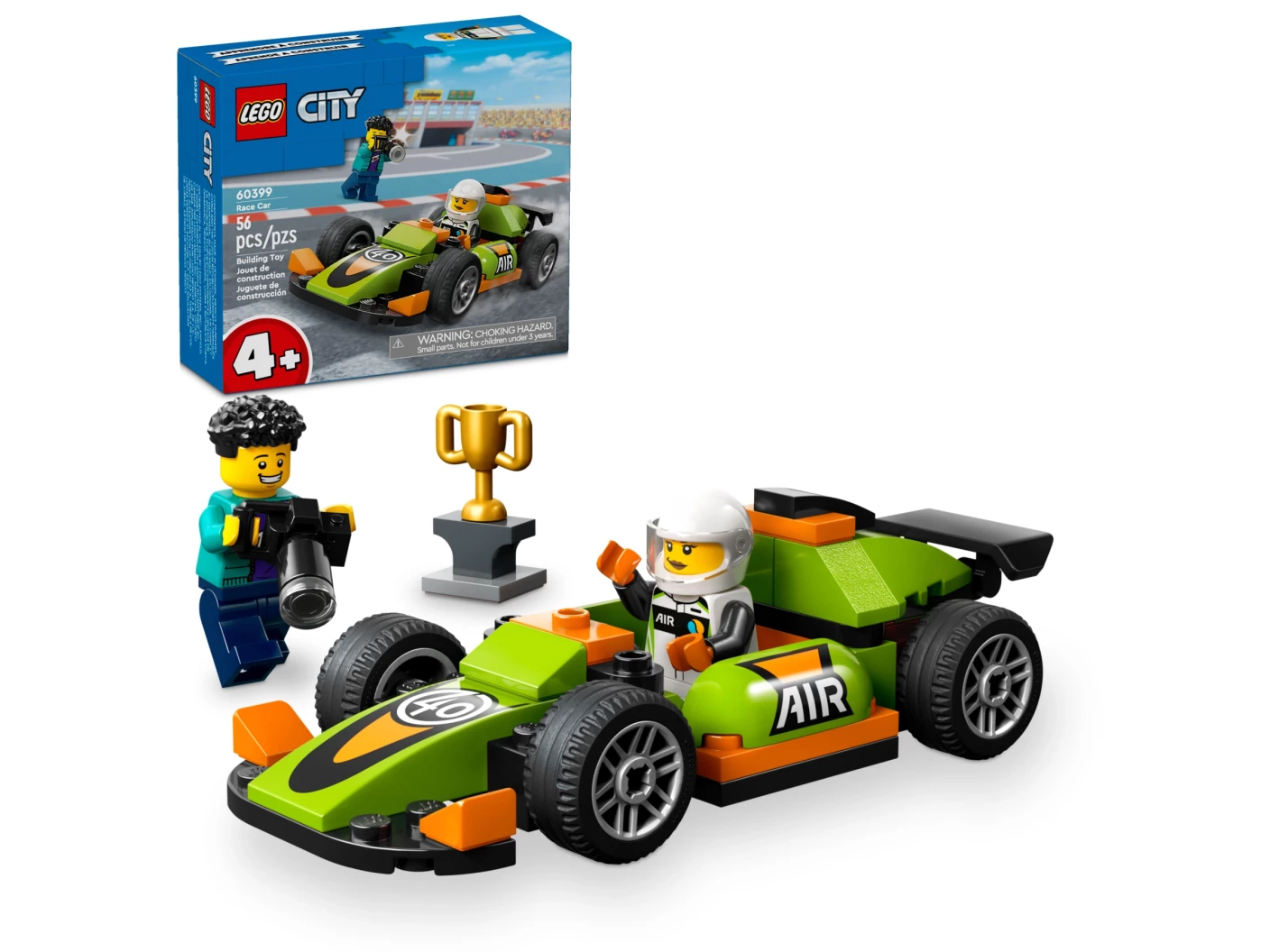 Groene racewagen
