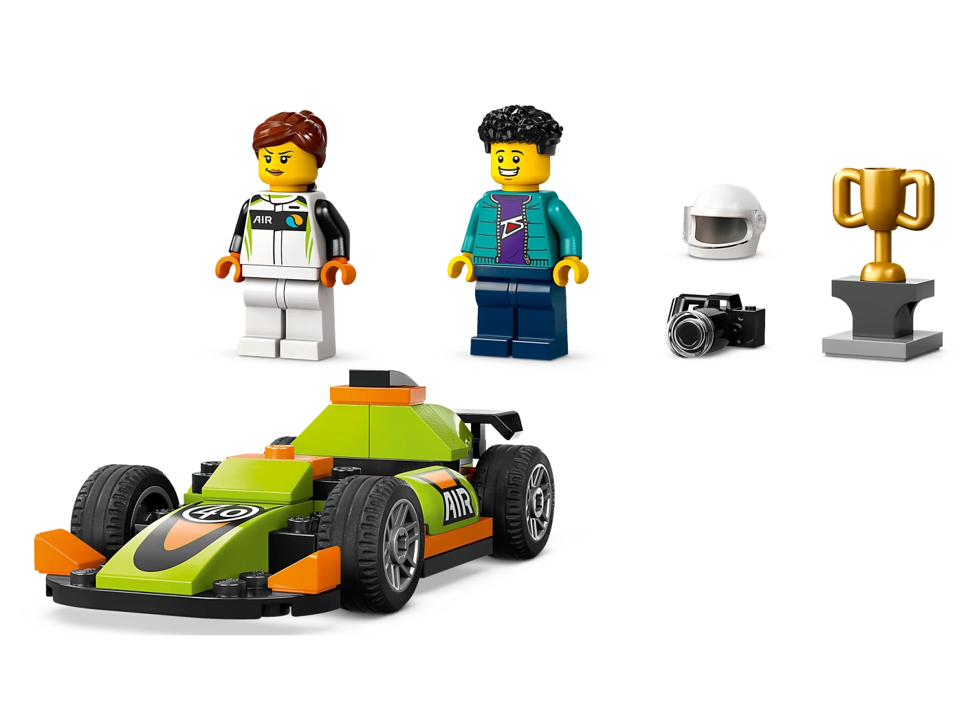 Groene racewagen