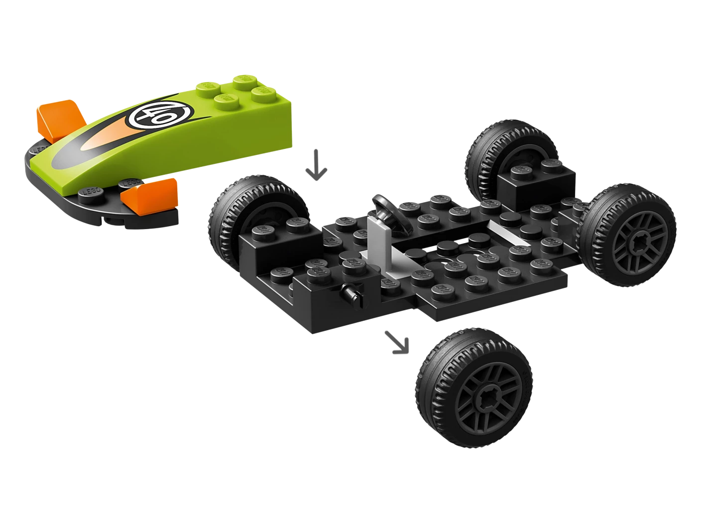 Groene racewagen