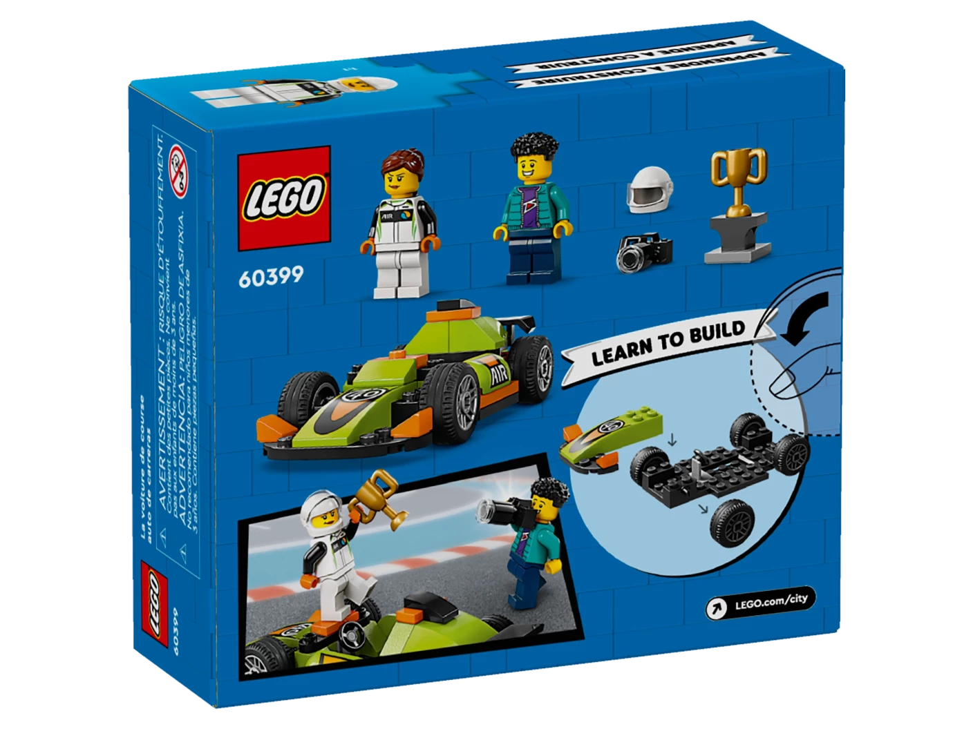 Groene racewagen