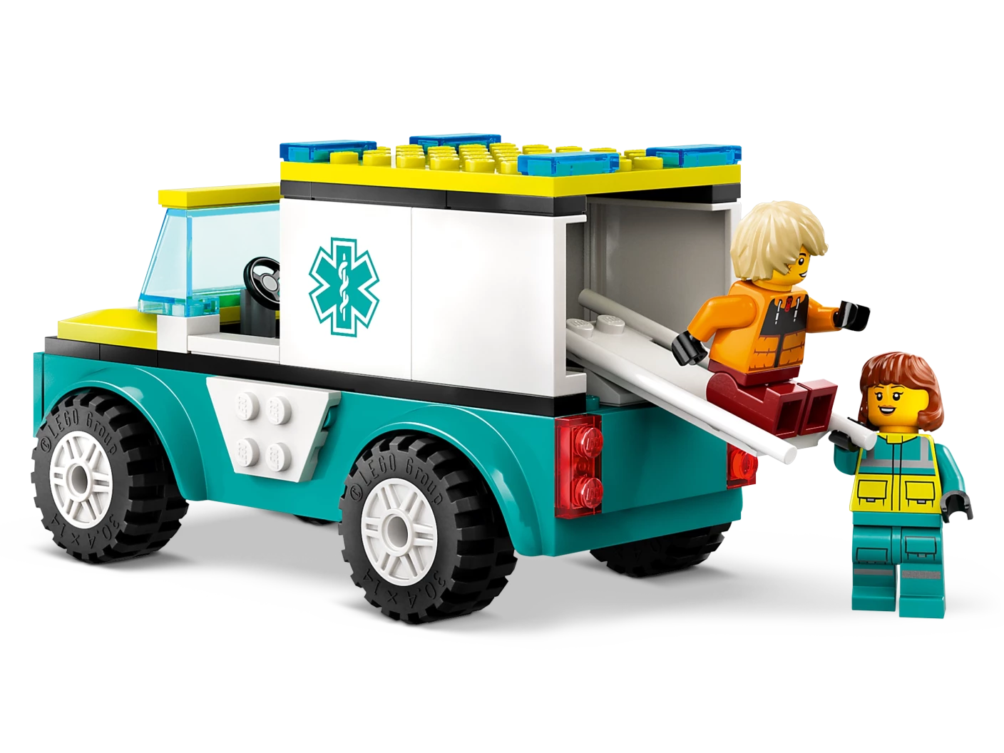Ambulance en snowboarder