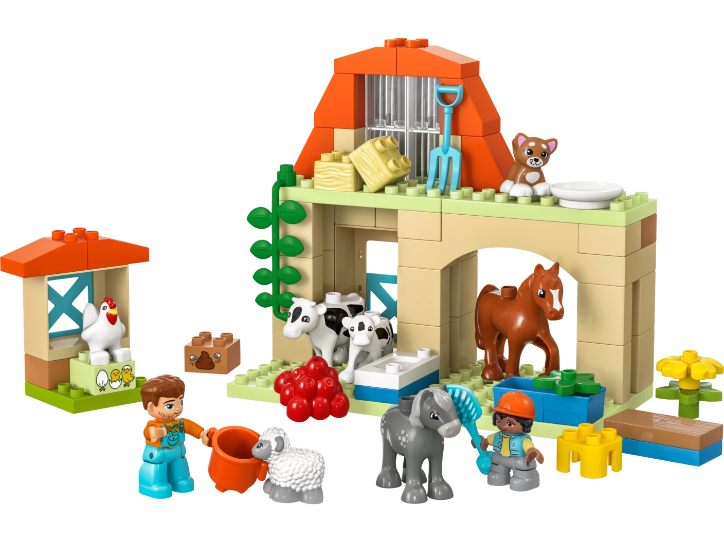Dieren verzorgen op de boerderij