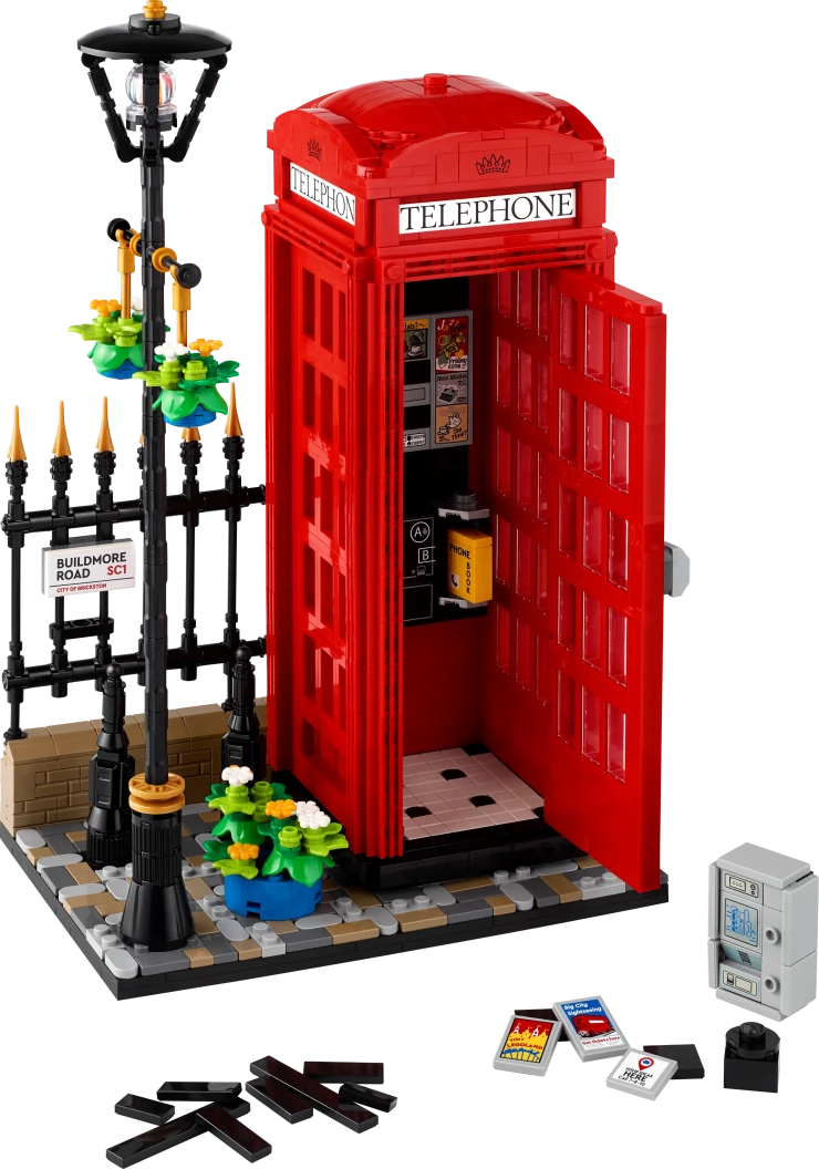 Rode Londense telefooncel