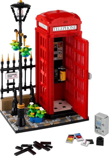 Rode Londense telefooncel