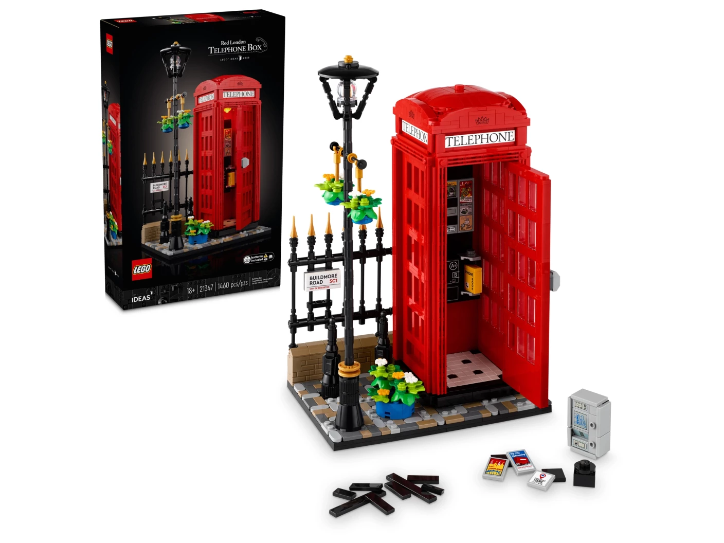 Rode Londense telefooncel