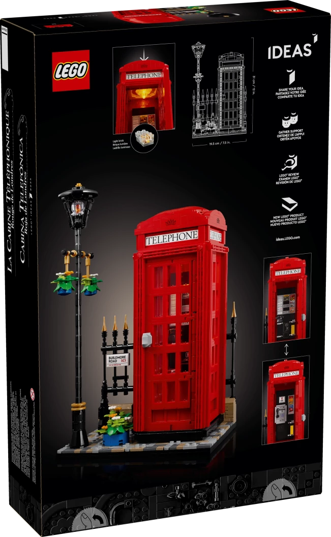 Rode Londense telefooncel