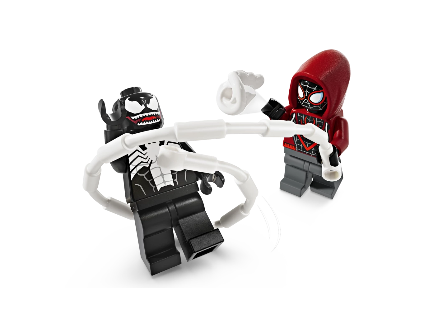 Venom mechapantser vs. Miles Morales