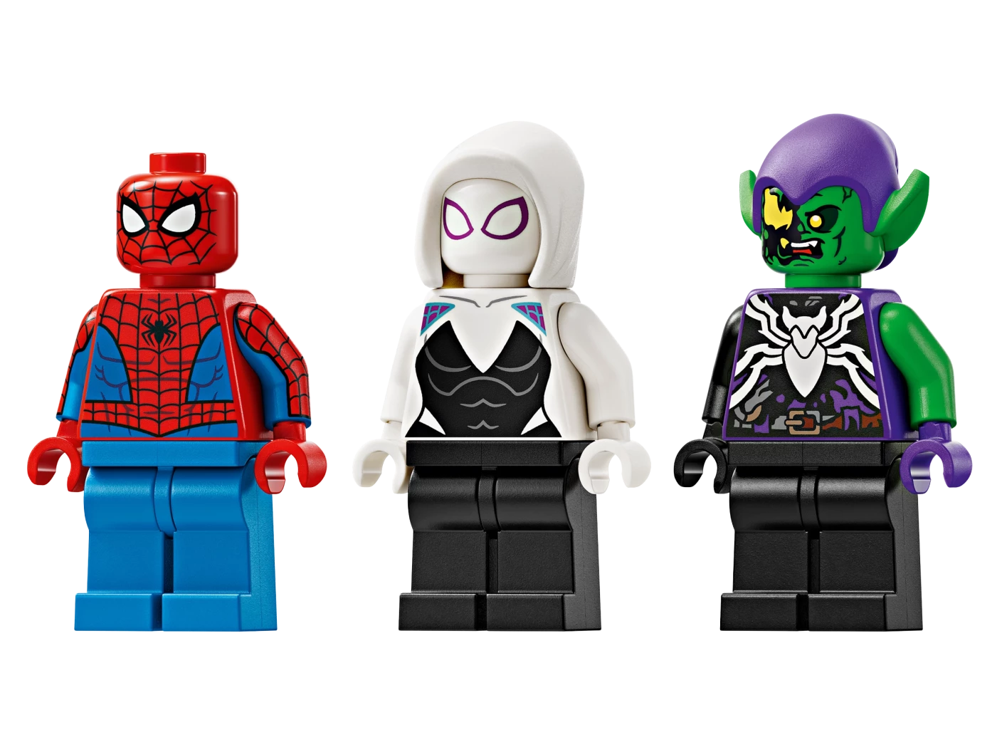 Spider-Man racewagen en Venom Green Goblin