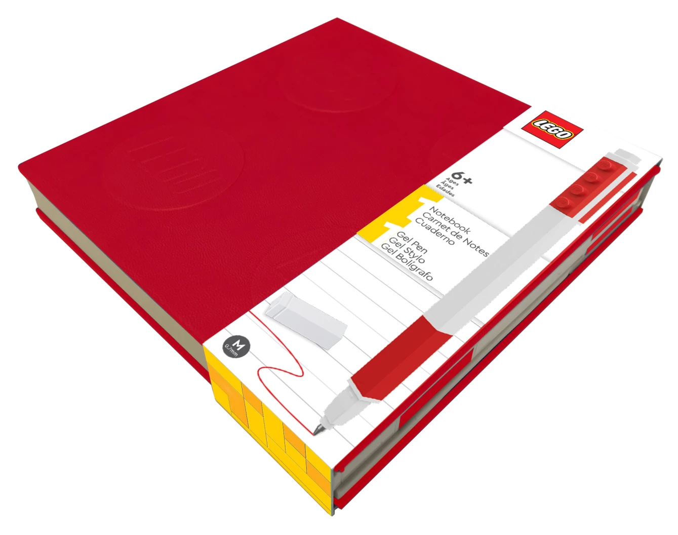 Notitieboekje met gelpen – rood