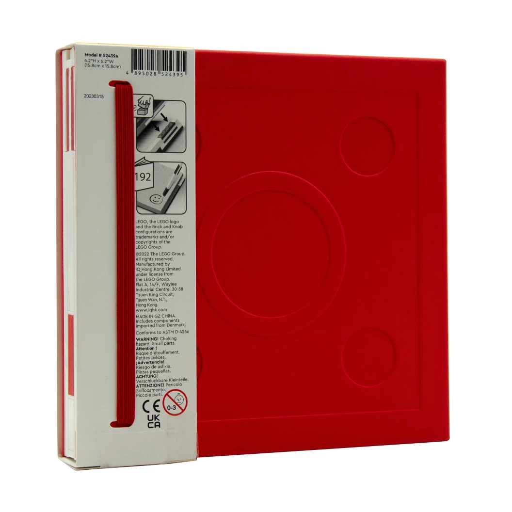 Notitieboekje met gelpen – rood