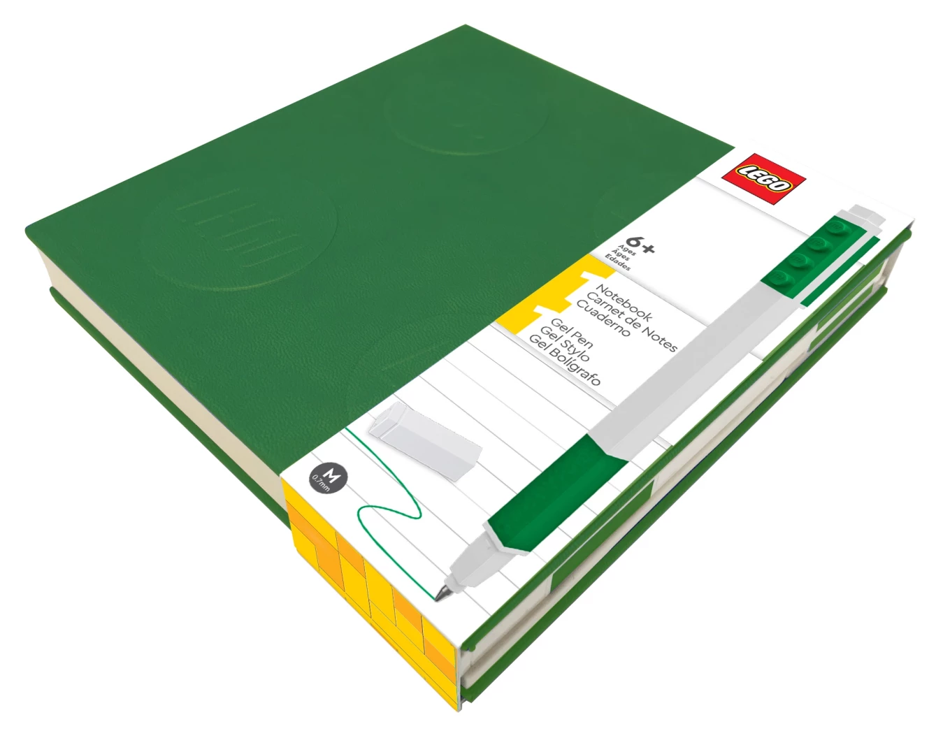 Notitieboekje met gelpen – groen