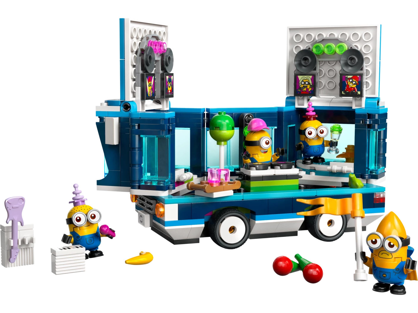 Muzikale feestbus van de Minions