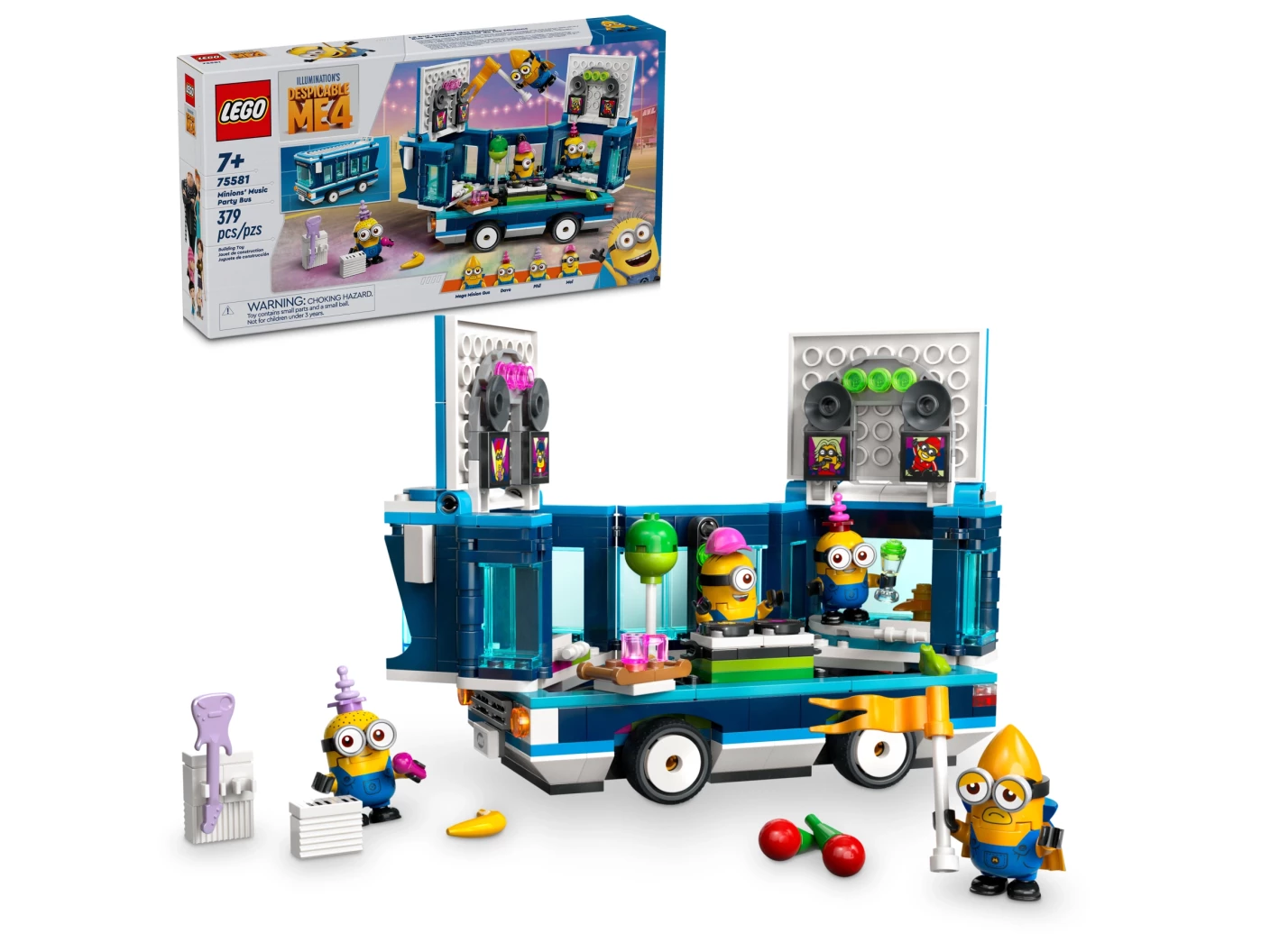 Muzikale feestbus van de Minions