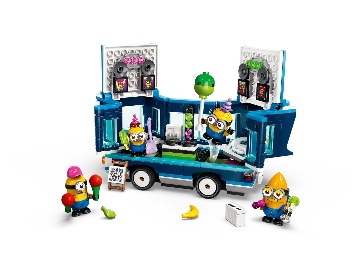Muzikale feestbus van de Minions