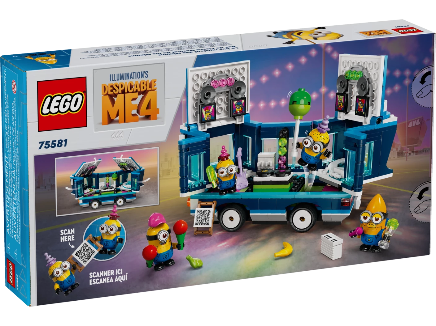 Muzikale feestbus van de Minions