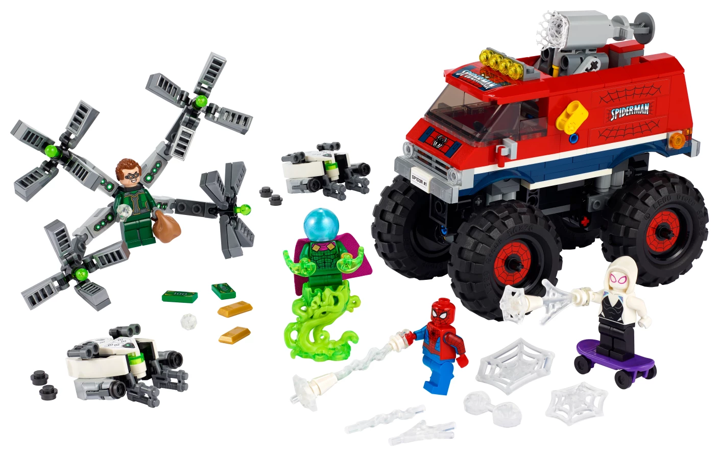 Spider-Man's monstertruck vs. Mysterio