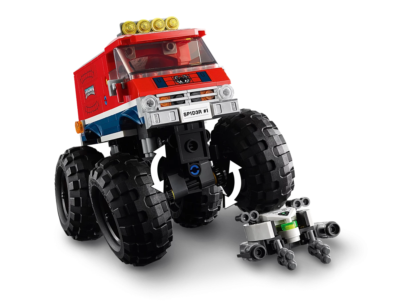 Spider-Man's monstertruck vs. Mysterio