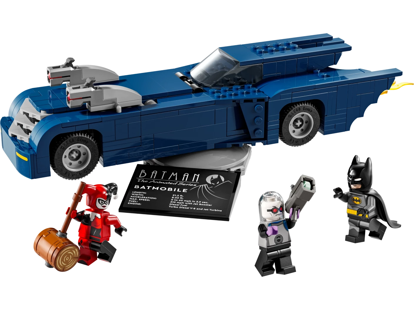 Batman™ met de Batmobile™ vs. Harley Quinn™ en Mr. Freeze™