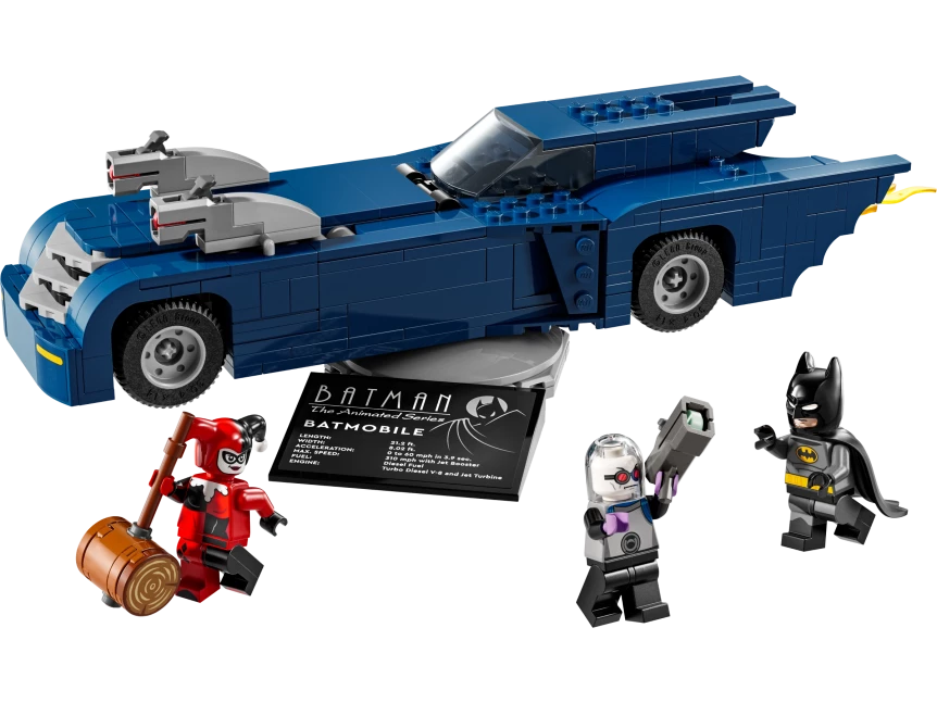 Batman™ met de Batmobile™ vs. Harley Quinn™ en Mr. Freeze™