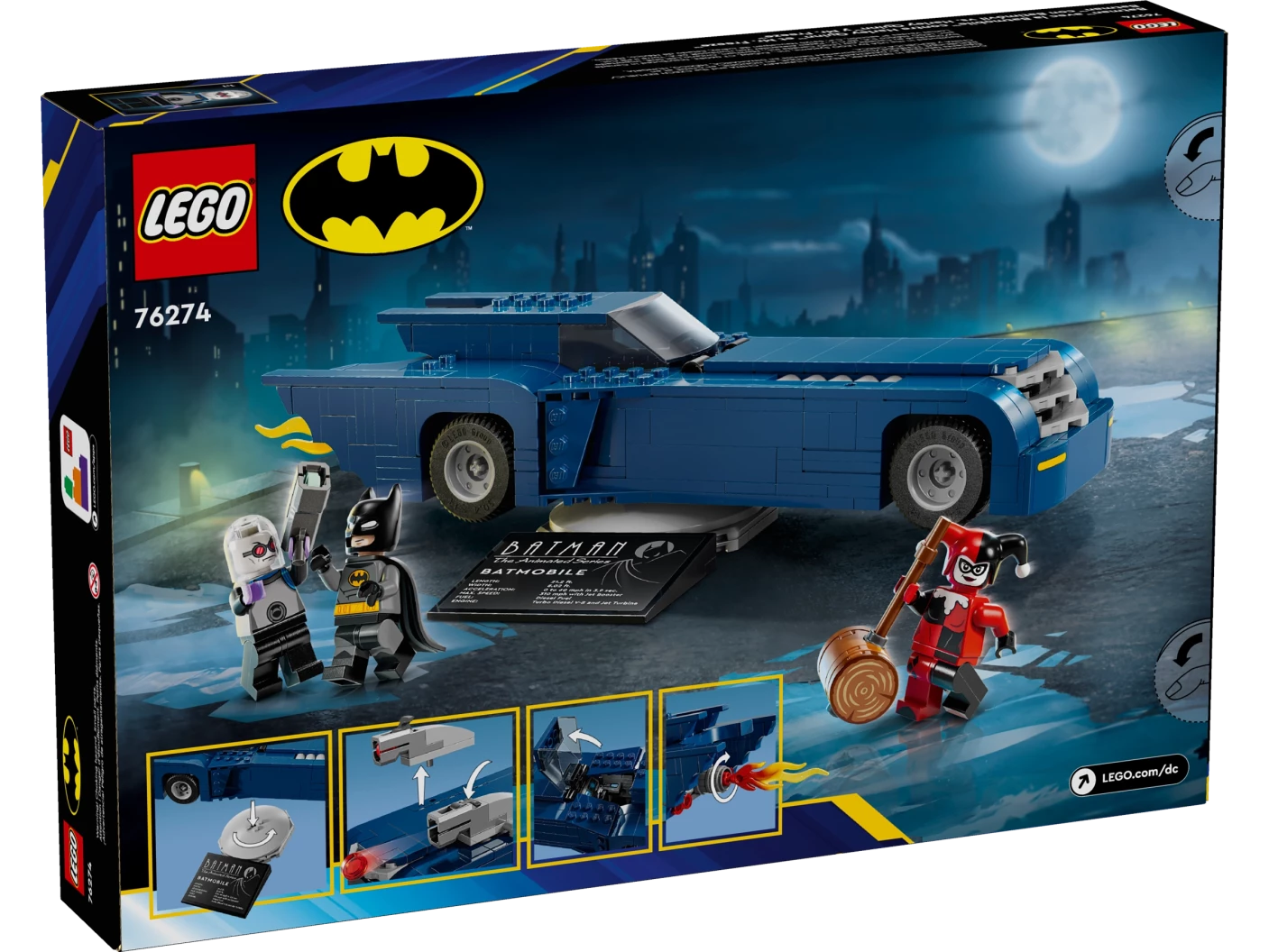 Batman™ met de Batmobile™ vs. Harley Quinn™ en Mr. Freeze™