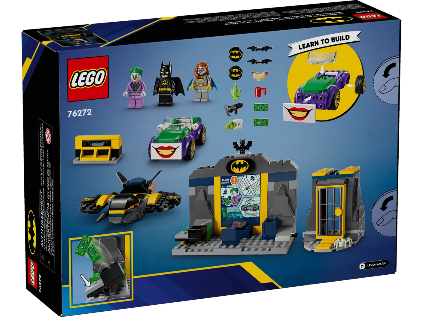 De Batcave™ met Batman™, Batgirl™ en The Joker™