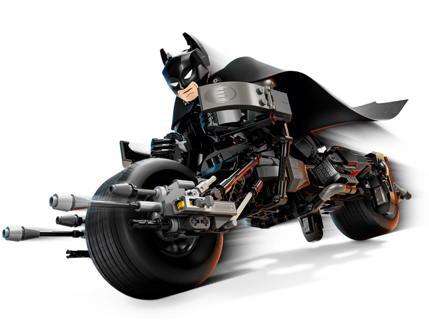 Batman™ bouwfiguur en de Bat-Pod motor