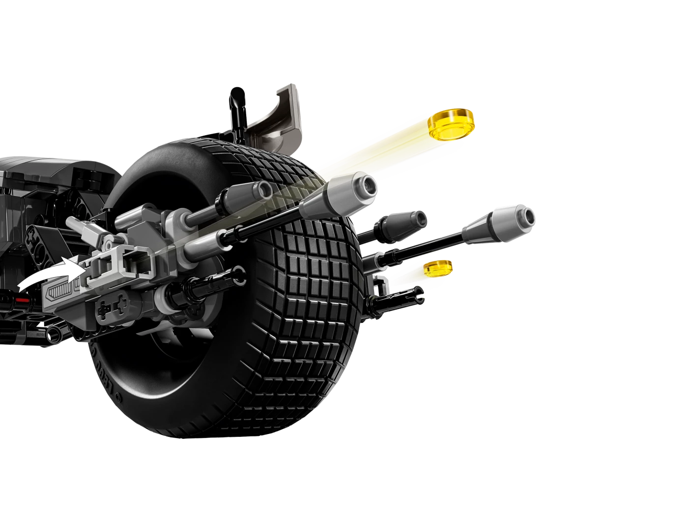 Batman™ bouwfiguur en de Bat-Pod motor