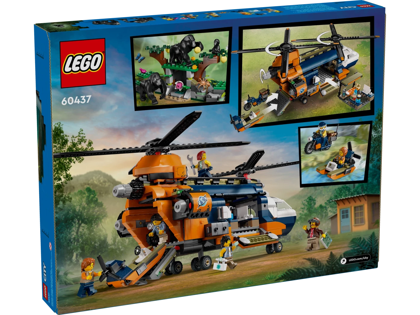 Jungleonderzoekers: helikopter bij de basis