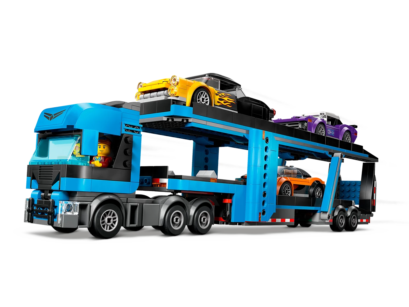 Transportvoertuig met sportauto's