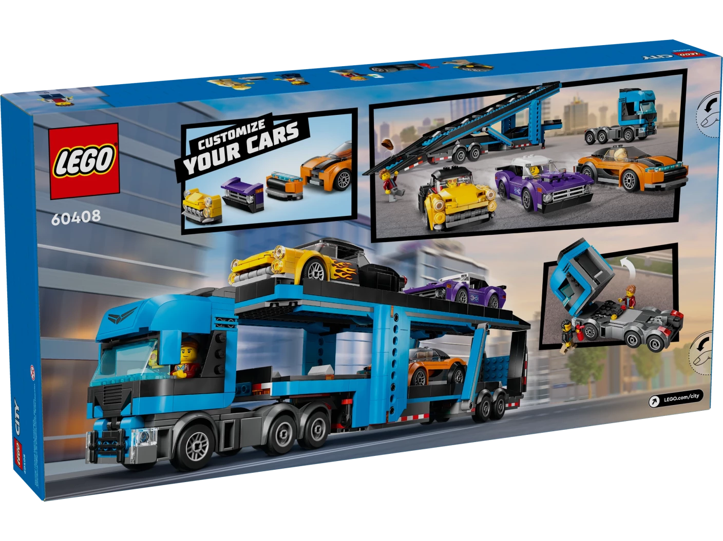 Transportvoertuig met sportauto's
