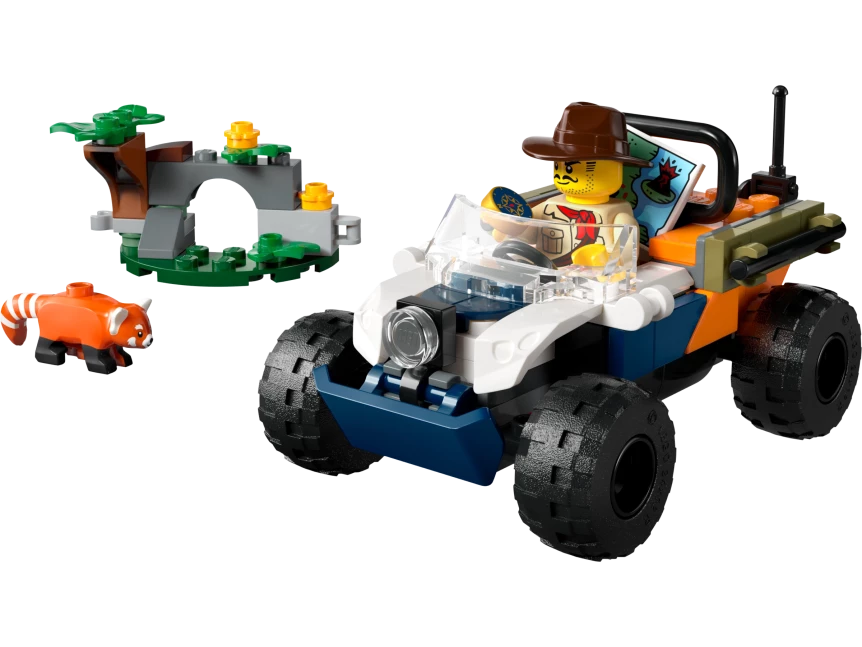 Jungleonderzoekers: rode panda-missie met terreinwagen