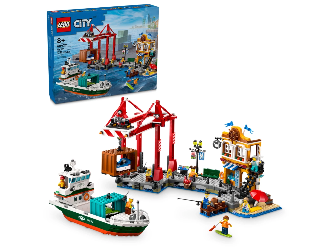 Haven met vrachtschip