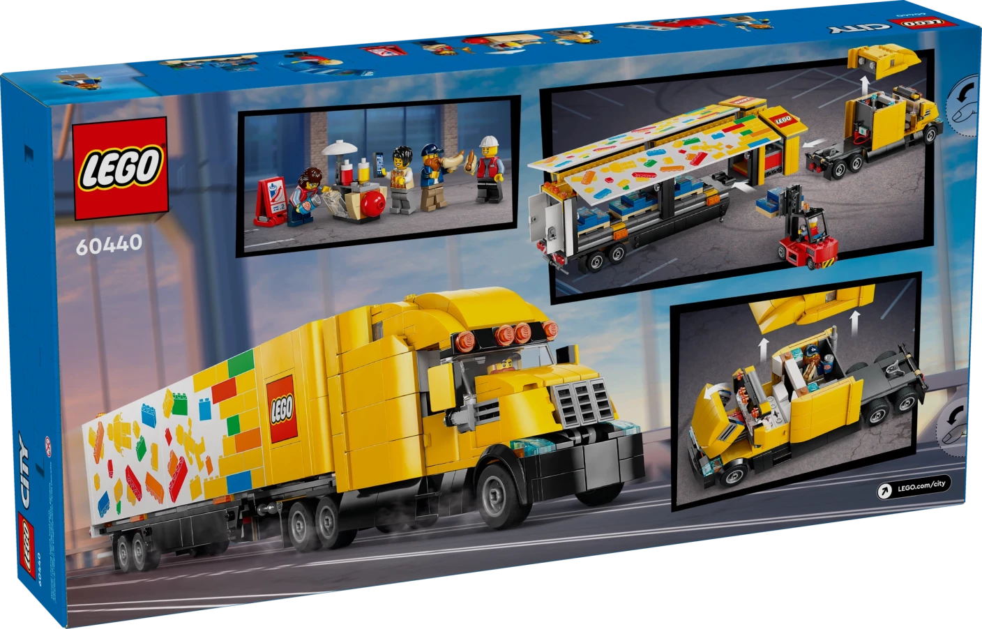 Gele vrachtwagen
