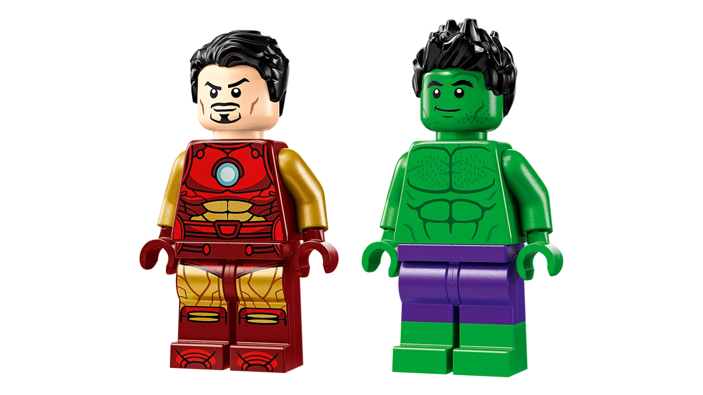 Iron Man met motor en de Hulk