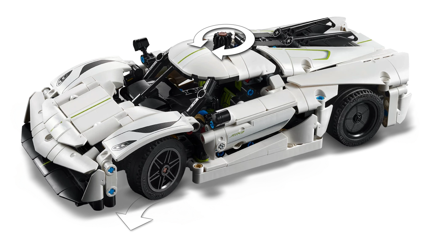 Koenigsegg Jesko Absolut witte hypercar