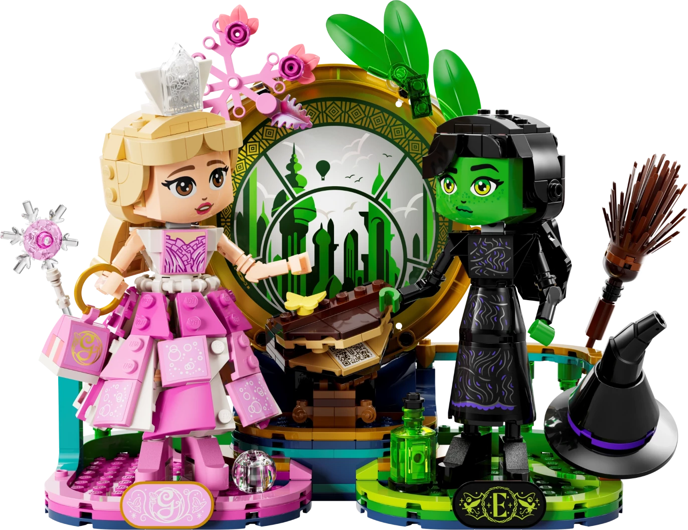 Elphaba en Glinda figuren