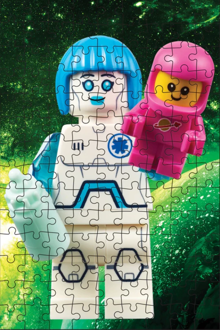 Geheime minifiguur minipuzzel – ruimte-editie