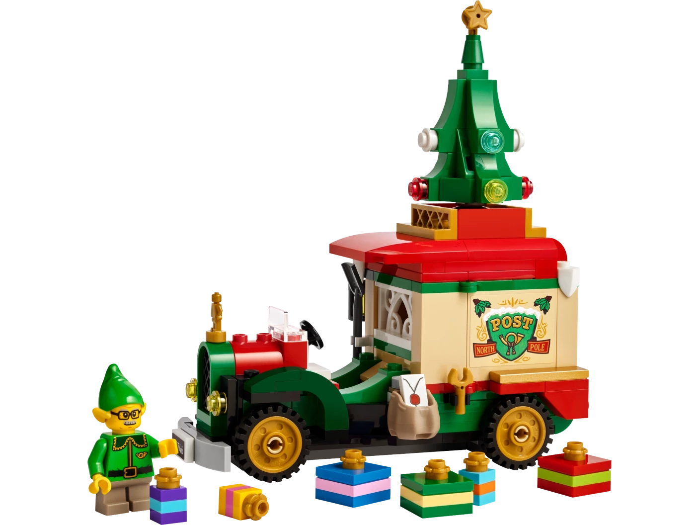 Bezorgtruck van de Kerstman