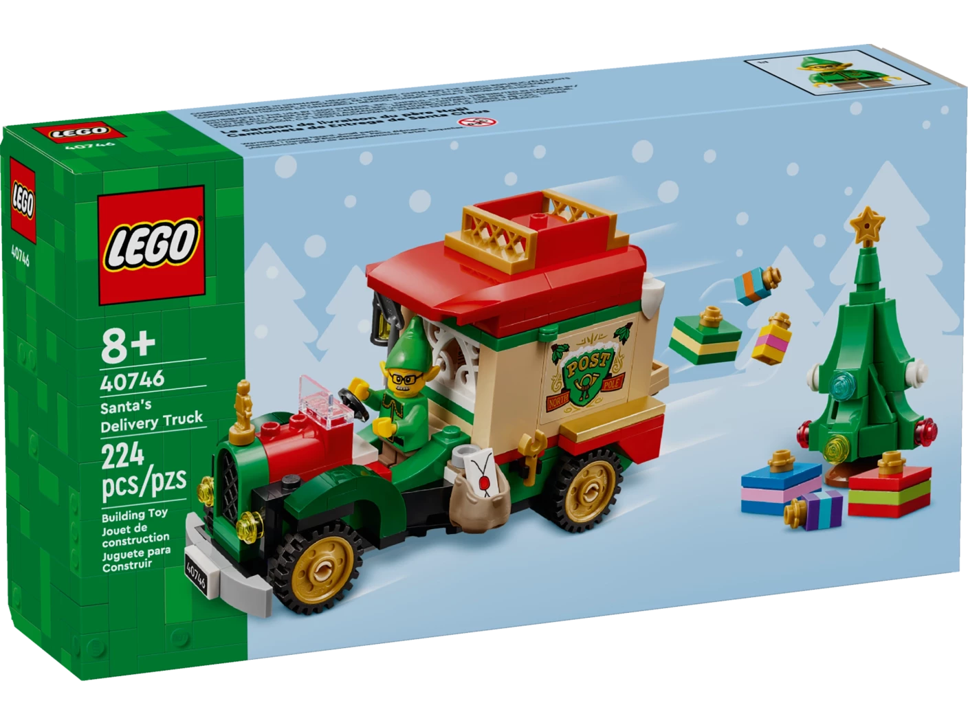 Bezorgtruck van de Kerstman