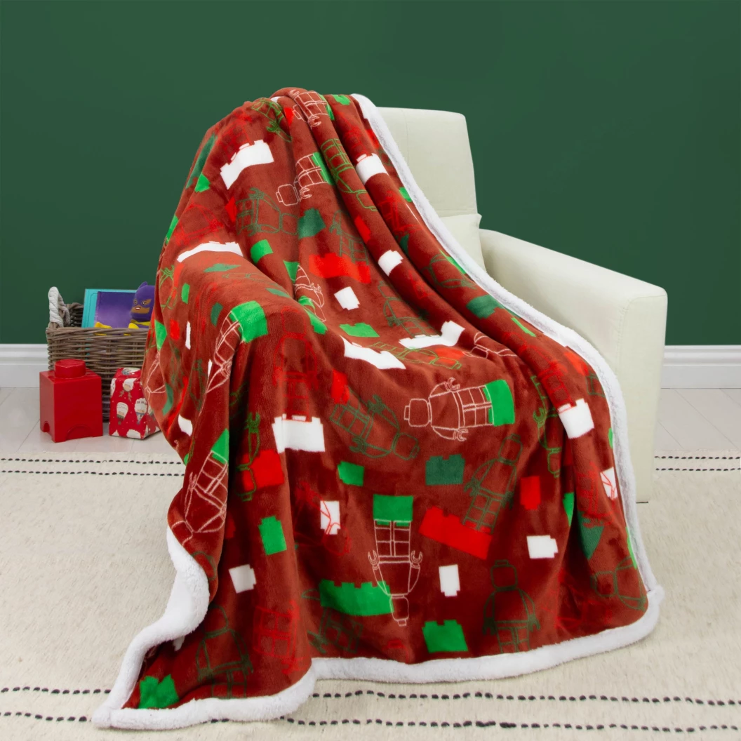 Deken met teddy fleece