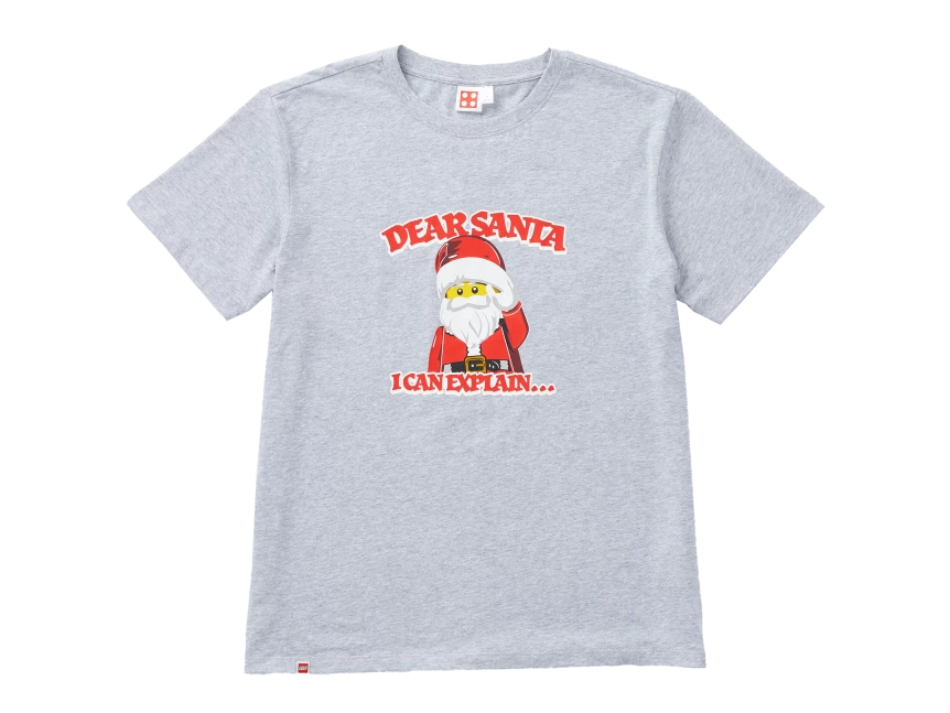 Dear Santa T-shirt met korte mouwen voor volwassenen