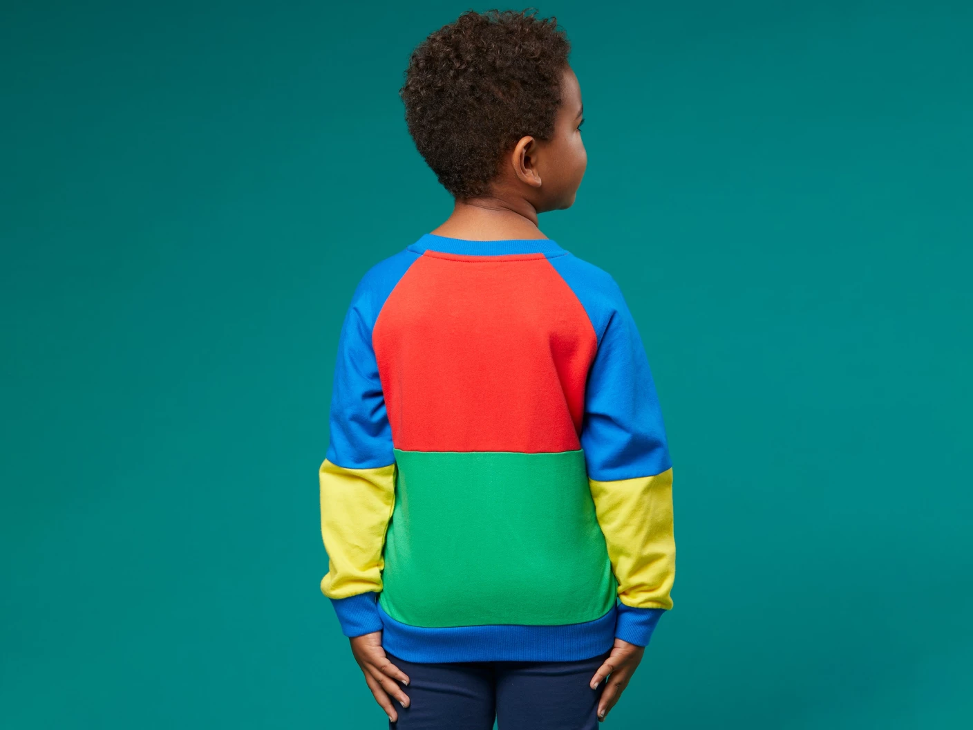 Sweatshirt met kleurvlakken voor kinderen