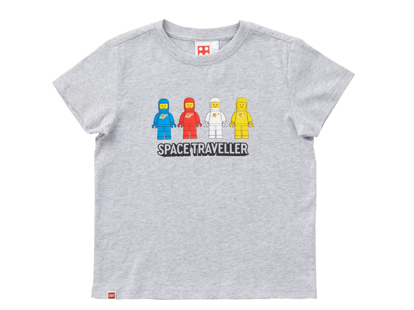 Ruimtereizigers T-shirt met korte mouwen voor kinderen – grijs gemêleerd