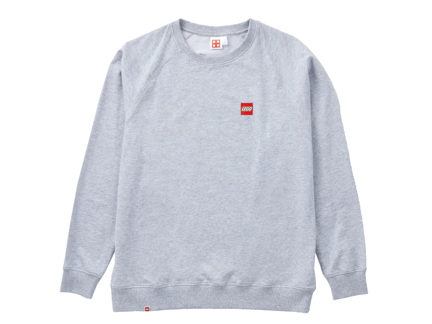 Sweatshirt voor volwassenen - grijs gemêleerd