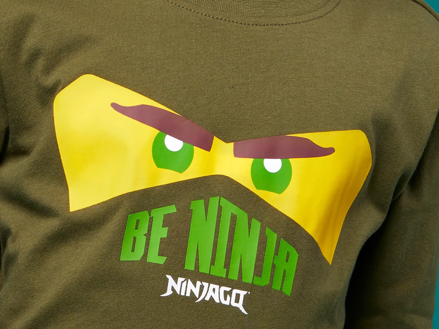 T-shirt met lange mouwen – donkerkaki